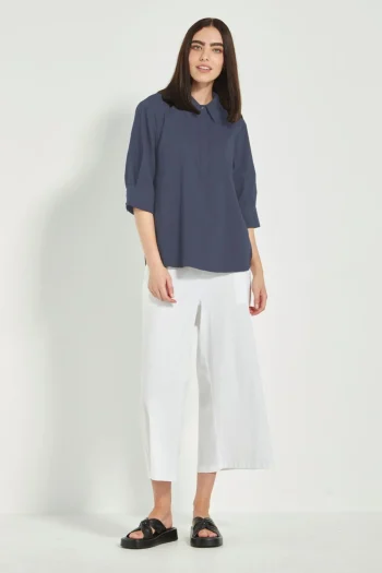 VERGE Tops-ACROBAT NORI TOP DENIM-MARLE