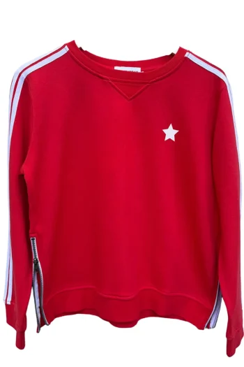 SOPHIE MORAN Tracksuits|Track Tops-ARMSTRIPE SWEATSHIRT