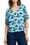 POM Blouses-ARTISAN BLOUSE BLUE
