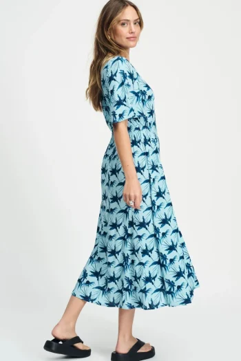 POM Dresses-ARTISAN DRESS BLUE