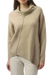 JOSEPH RIBKOFF Jumpers|Winter Style-ASYMMETRICAL KNIT OATMEAL