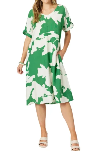 CLARITY Dresses-BARCELONA DRESS GREEN
