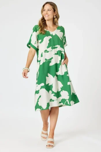 CLARITY Dresses-BARCELONA DRESS GREEN