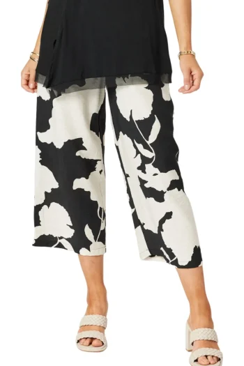 CLARITY Pants-BARCELONA PANT BLACK-NATURAL