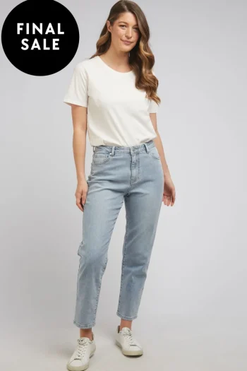 FOXWOOD Jeans-BARKLY STRAIGHT LEG JEAN VINTAGE-BLUE