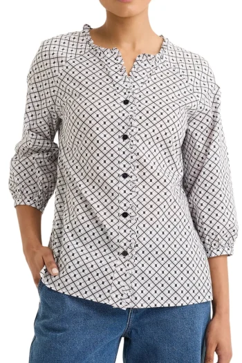 YARRA TRAIL Tops|Winter Style-BASALT TOP PRINT