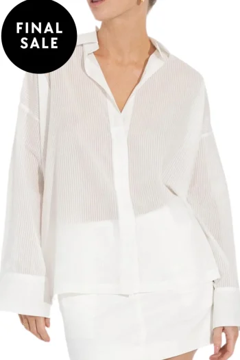 SARA FOX Shirts-BELEN SHIRT OFF-WHITE