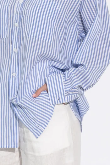 SARA FOX Shirts|Winter Style-BOYFRIEND SHIRT STRIPE