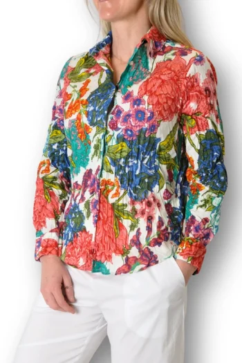 DRESS ADDICT Shirts-BUTTON DOWN SHIRT FLORAL
