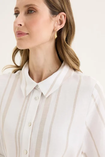 YARRA TRAIL Dresses|Weekend Edit-BYRON DRESS WHITE-TWINE