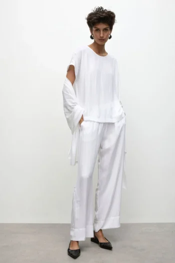 MELA PURDIE Tops-CAP SHELL WHITE