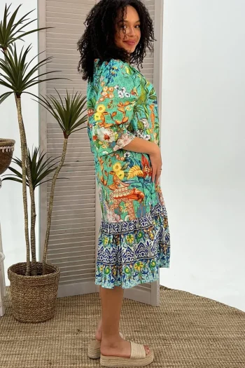 CIENNA Dresses-CARMEN DRESS MULTI