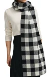 TOORALLIE Scarves-CHECKED WOOL SCARF