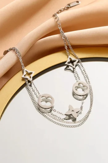 SUSAN ROSE Jewellery-CLOVER CHAINS BRACELET SILVER