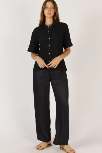 RUBY YAYA Shirts-COLUMBUS SHIRT BLACK