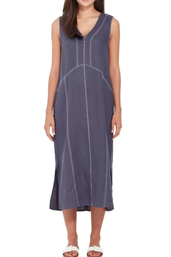 VERGE Dresses|Weekend Edit-CORDELIA DRESS DENIM