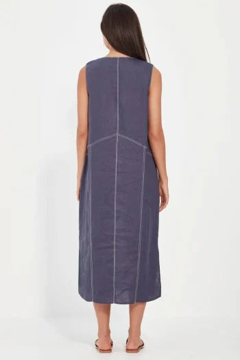 VERGE Dresses|Weekend Edit-CORDELIA DRESS DENIM