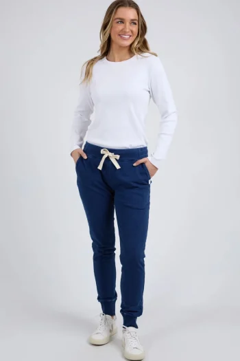 FOXWOOD Tracksuits|Track Pants-DAILY PANT DENIM-BLUE