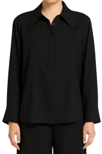 MELA PURDIE Shirts-DENIER PEAK SHIRT BLACK