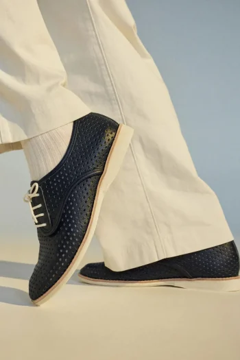 ROLLIES Shoes|Winter Style-DERBY PUNCH NAVY-TUMBLE