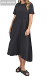 FOXWOOD Dresses-EVA MIDI DRESS BLACK