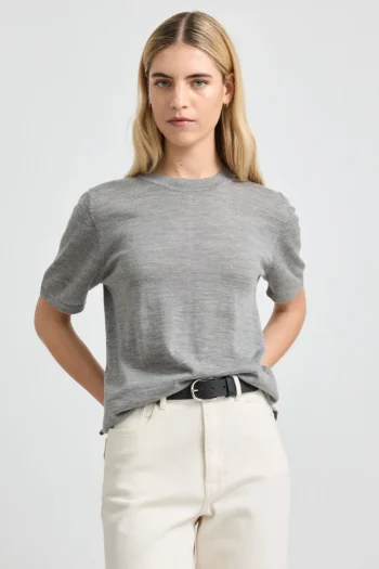 TOORALLIE Tops-FINE SHORT SLEEVE TOP