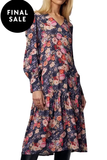 MADLY SWEETLY Dresses-FLORIENT DRESS NAVY