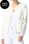 JOSEPH RIBKOFF Jackets-FOILED SUEDE JACKET VANILLA