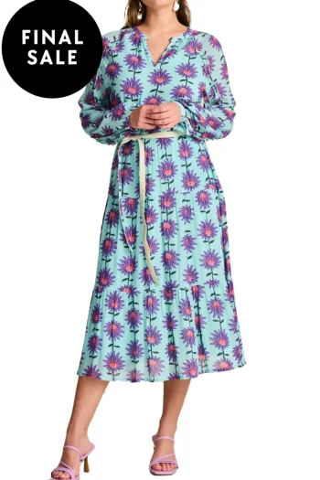 POM Dresses-GEORGIE DRESS AQUA