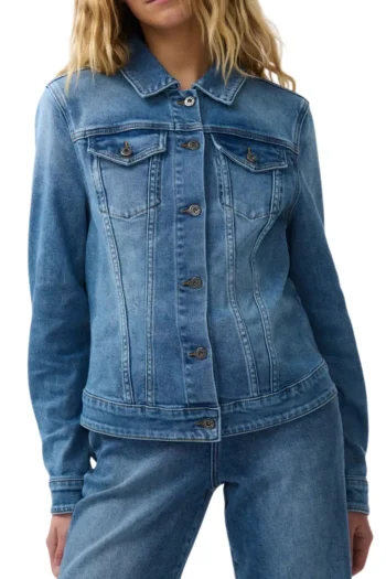 KIREINA Jackets|Winter Style-GIANNA JACKET LIGHT-WASH