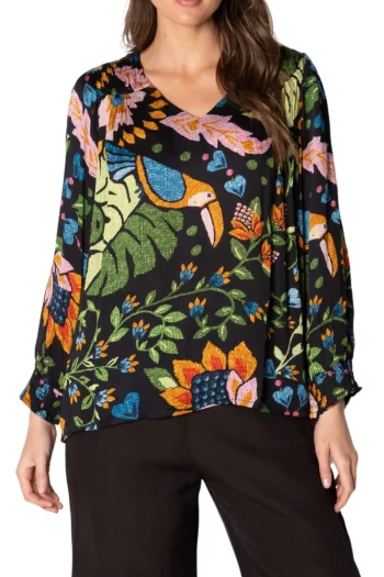 LULA SOUL Tops|Winter Style-GIJON TOP PRINT