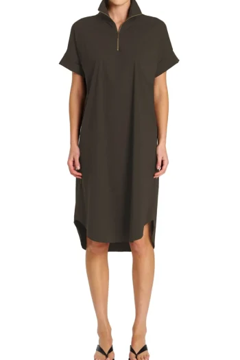 MELA PURDIE Dresses-HALF ZIP DRESS HIDE