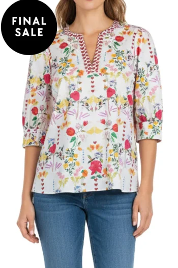 LOOBIES STORY Tops-HARMONIA TOP WHITE