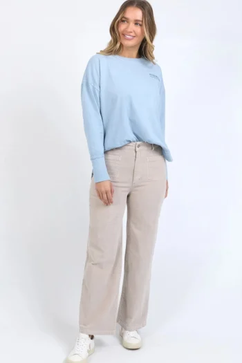 FOXWOOD Pants|Winter Style-HENRIETTA CORD PANT MUSHROOM