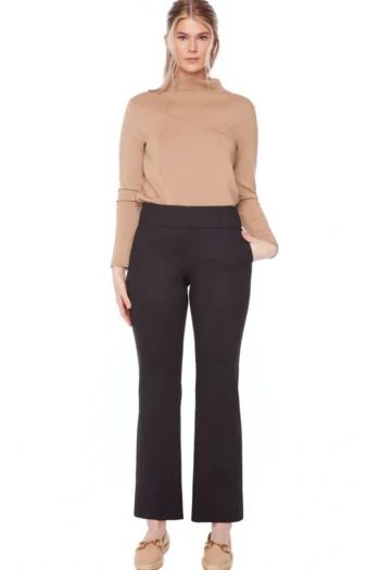 UP Pants|Winter Style-HOVE BOOTCUT PONTE BLACK