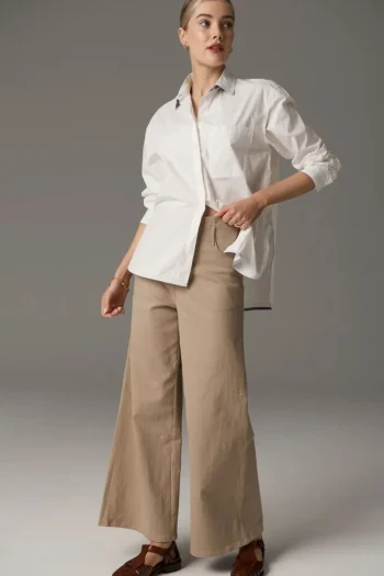 POL CLOTHING Shirts|Winter Style-INDUS SHIRT WHITE-BLUE