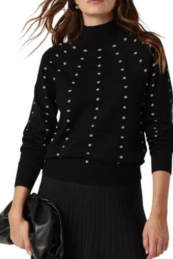 CABLE Jumpers|Winter Style-ISLA MERINO JUMPER BLACK