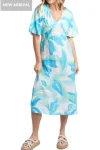 FOXWOOD Dresses-IVES MIDI DRESS AQUA