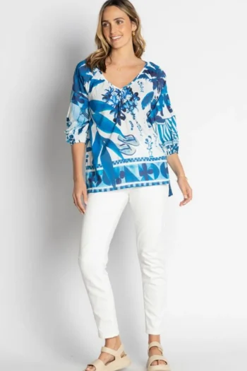 LULA LIFE Tops-KARASI TOP WHITE