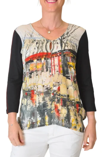 DOLCEZZA Tops-KNIT PULLOVER PARISIAN