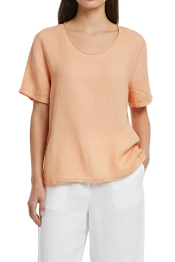 MADE IN ITALY Tops|Weekend Edit-KNIT WOVEN COMBO TOP