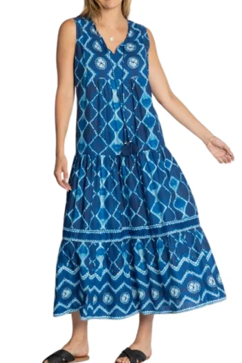 LULA LIFE Dresses-KUMO MAXI OCEAN