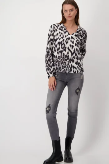 MONARI Shirts-LEOPARD PRINT SHIRT ANIMAL