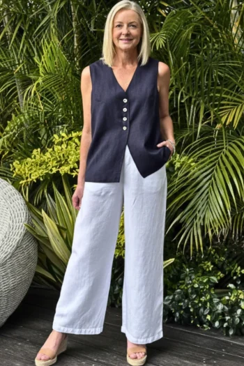 GORDON SMITH Pants|Weekend Edit-LINO WIDE LEG PANT