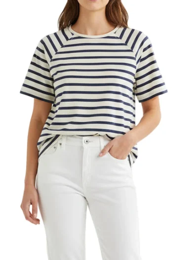 LOLLYS LAUNDRY T Shirts-LIZLL TEE STRIPE