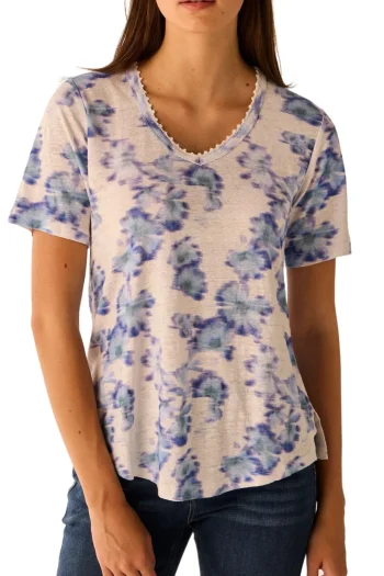 LANIA Tops|Travel Essentials-LOTUS TOP PRINT