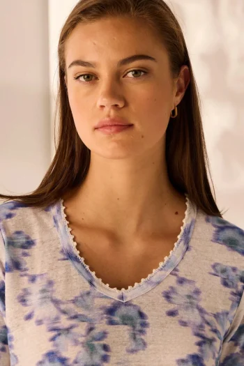 LANIA Tops|Travel Essentials-LOTUS TOP PRINT