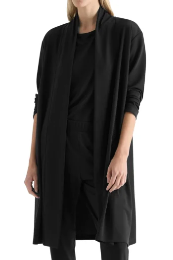 MELA PURDIE Jackets|Travel Essentials-MARTINI COAT BLACK