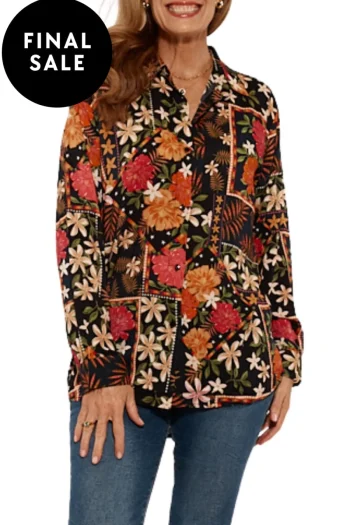 LULA SOUL Shirts-MIRABELLA SHIRT BLACK