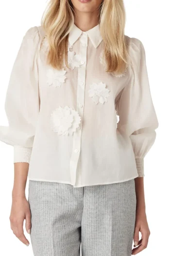CABLE Blouses-MIRAGE BLOUSE WHITE